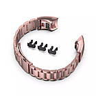Ремінець Metal Armor Strap для Huawei Band 3 / 3 Pro / 4 Pro Rose Gold, фото 5