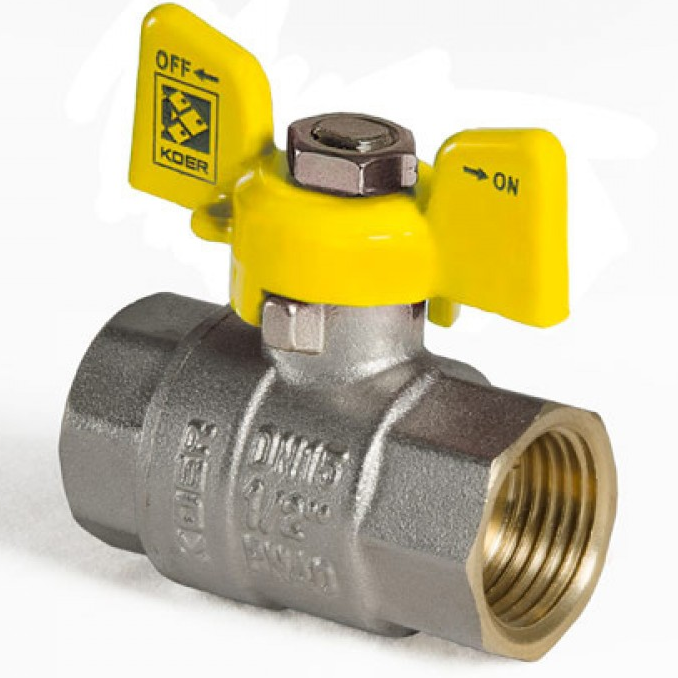 Кран шаровый 3/4" вв УСИЛЕННЫЙ для газа SANTAN Premium
