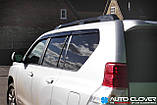 Дефлектори вікон, вітровики Toyota Land Cruiser Prado 150 2009-2024 (6шт./Autoclover D098), фото 5