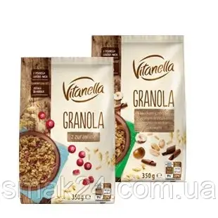 Мюсли с орехами и шоколадом Vitanella Granola Польша 350г - фото 3 - id-p1108059602