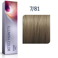 Крем-краска для волос Wella Illumina Color 7/81 средний блондин жемчужно-пепельный 60мл