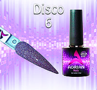 Светоотражающие Гель Лаки Adrian Nails 10мл - Disco №6