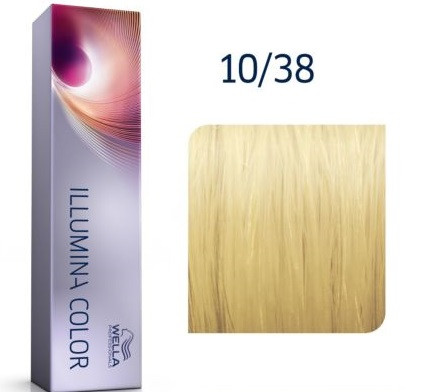 10/38 Wella Illumina Color яскравий блонд золотисто-перловий 60 мл