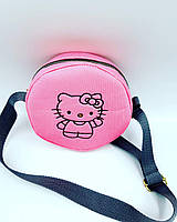 Детская сумочка круглая Hello Kitty, маленькая сумочка .