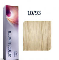 Крем-краска для волос Wella Illumina Color 10/93 Яркий блонд золотистый сандрэ 60 мл