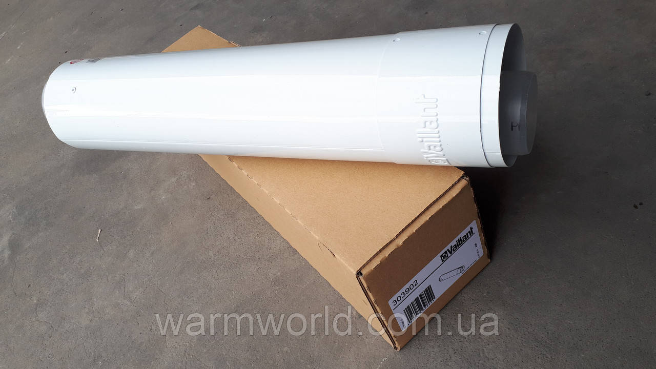 303902 Коаксіальне подовження, труба Ø60/100 500 мм PP конденс Vaillant, фото 1