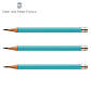 Олівці змінні чорнографітні Graf von Faber-Castell 3 pocket pencils Guilloche Turquoise, 3 штуки, 118660, фото 5