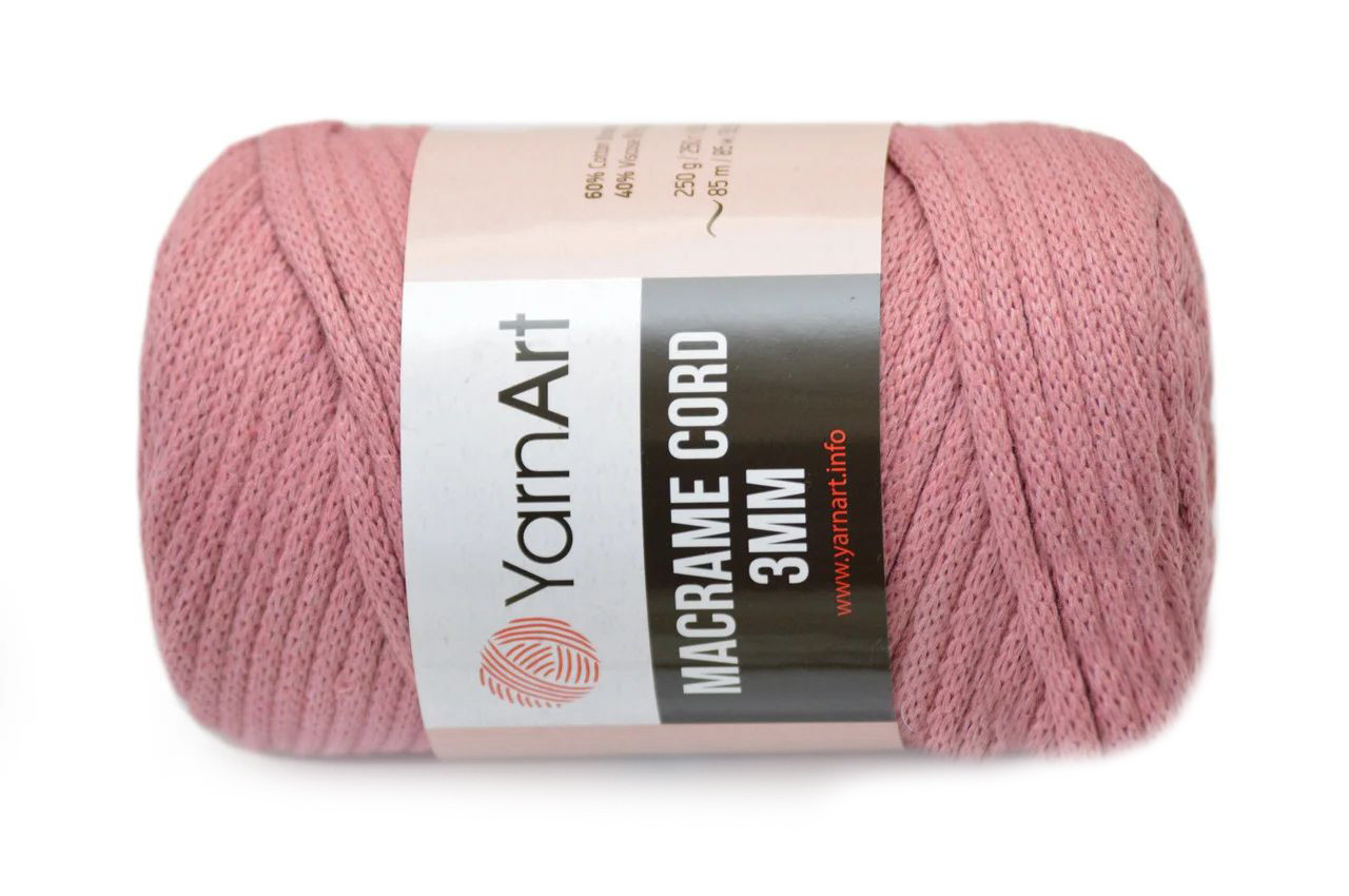 YarnArt Macrame Cord 3mm, Фрез №792 купить интернетмагазин товаров для рукоделия Украина. Опт