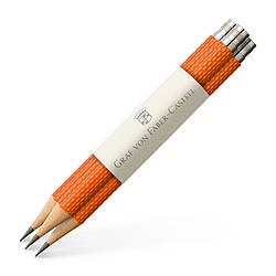 Олівці змінні чернографітні Graf von Faber-Castell 3 pocket pencils Guilloche Burned Orange, 3 шт, 118661