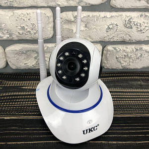 IP камера відеоспостереження WiFi UKC Q6 автономна для будинку поворотна панорамна вай фай відеокамера p2p