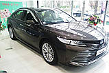Дефлектори вікон, вітровики хромовані Toyota Camry V70 2017- (Autoclover/Корея/D725), фото 2