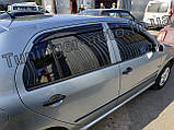 Дефлектори вікон, вітровики Skoda Fabia I 1999-2007 (HIC), фото 3