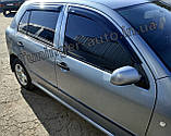 Дефлектори вікон, вітровики Skoda Fabia I 1999-2007 (HIC), фото 4