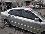 Дефлектори вікон, вітровики Toyota Corolla E120 sed 2000-2007, фото 4
