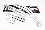 Дефлектори вікон (вітровики) хромовані 6шт.Toyota Land Cruiser 200 2007-2021 (Autoclover D653), фото 8