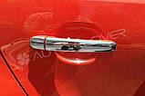 Хром накладки на ручки Skoda Rapid 2011- (Autoclover/B881), фото 9