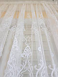 Готова тюль Фатинка з гарним візерунком, 6 м, фото 2