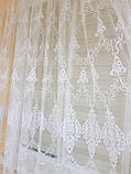 Готова тюль Фатинка з гарним візерунком, 6 м, фото 5