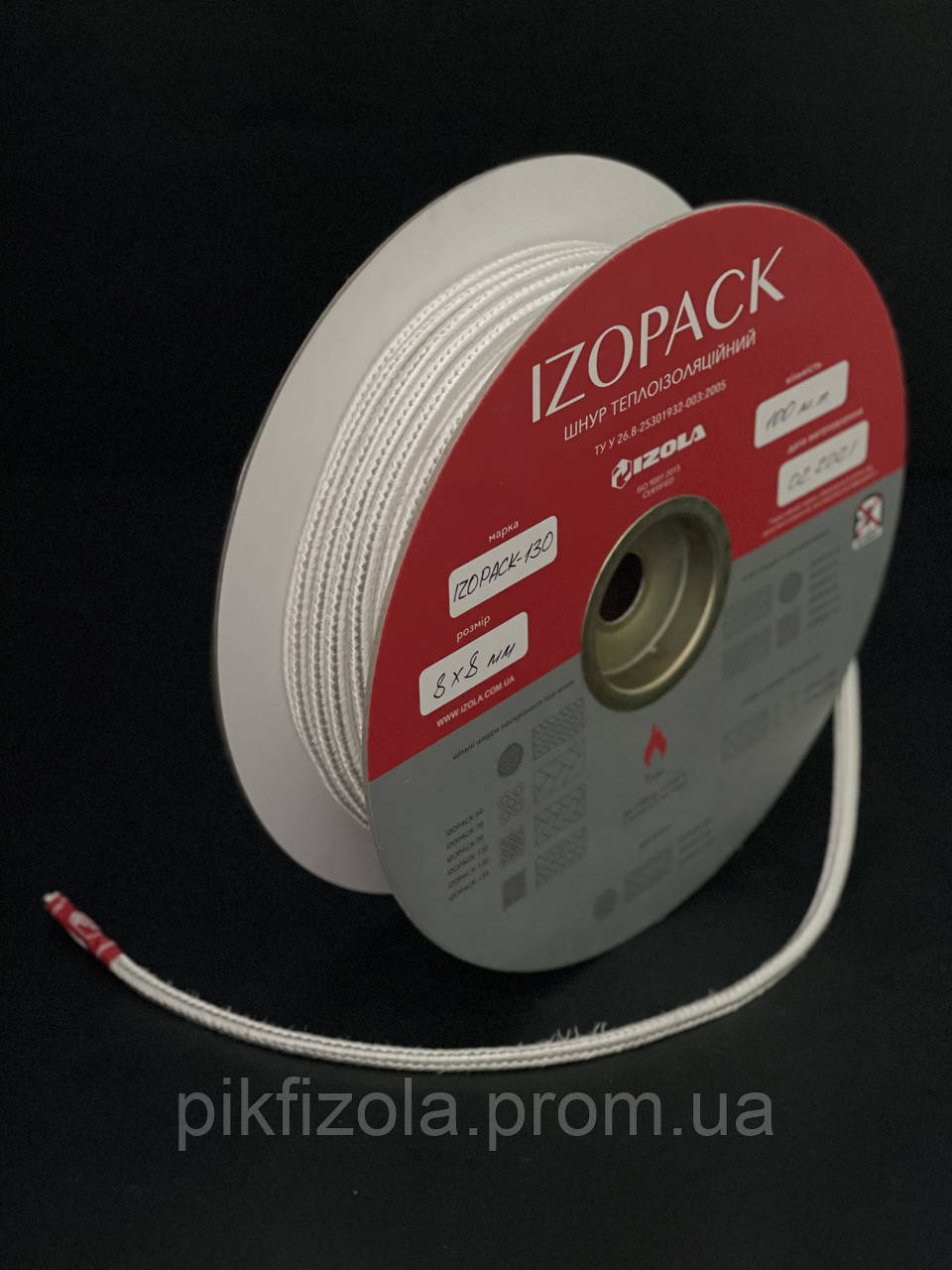 Теплоизоляционный шнур Izopack-130 квадратного сечения 14х14 - фото 1 - id-p225182862