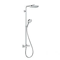 Душевая система Hansgrohe Raindance Select S 240 Showerpipe PowderRain 1jetP с термостатом, хром (27633000)