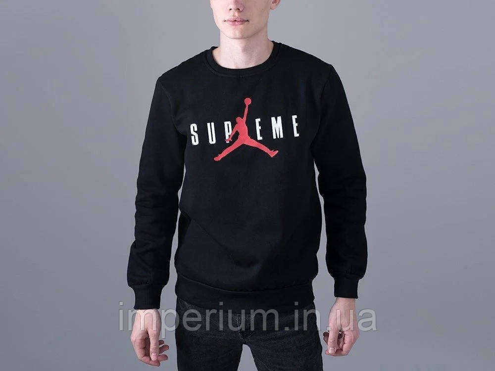Кежуал світшот Supreme x Jordan | кофта джордан лого