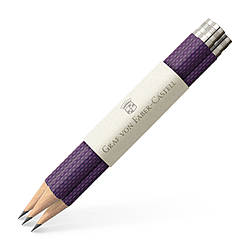 Олівці змінні чорнографітні Graf von Faber-Castell 3 pocket pencils Guilloche Violet Blue, 3 шт., 118664