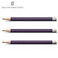 Олівці змінні чорнографітні Graf von Faber-Castell 3 pocket pencils Guilloche Violet Blue, 3 шт., 118664, фото 4