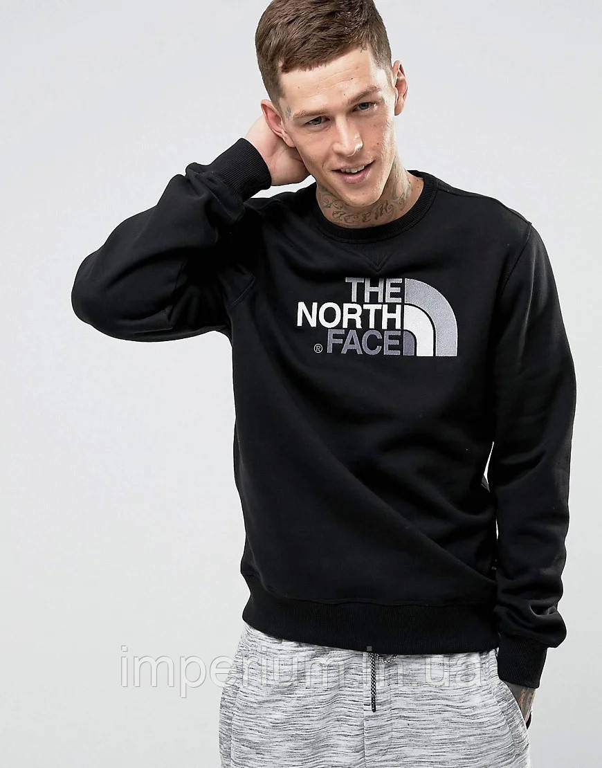 Чорний світшот | кежуал кофта The North Face