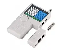 Кабельний тестер Tcom мультифункціональний RJ45, RJ11, USB, BNC