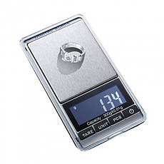 Ваги ювелірні електронні кишенькові DIGITAL SCALE портативні маленькі міліграмові міні ваги, фото 3