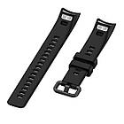 Ремінець Twill Silicone Strap для Huawei Band 3 / 3 Pro / 4 Pro Black, фото 5