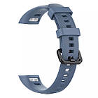 Ремінець Twill Silicone Strap для Huawei Band 3 / 3 Pro / 4 Pro Blue, фото 4