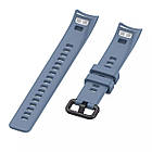 Ремінець Twill Silicone Strap для Huawei Band 3 / 3 Pro / 4 Pro Blue, фото 5