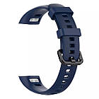 Ремінець Twill Silicone Strap для Honor Band 4 / 5 Dark Blue, фото 4