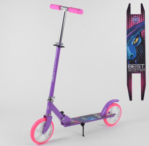 Двоколісний самокат Best Scooter колеса 200 мм, довжина платформи 52 см