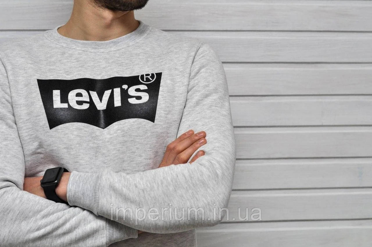 Світшот Levis | стильна кофта левіс лого, фото 1