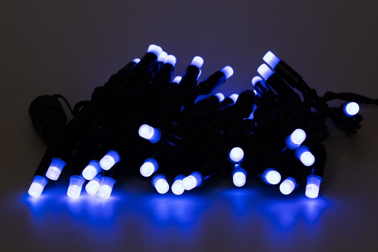 Світлодіодна новорічна гірлянда, 4 м, 40 л, синій, IP44, LED (040537), фото 1