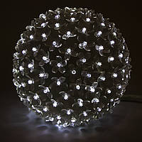 Светящийся шар, 23 см, 200л, белый, IP20, Новогодняя светодекорация (650637)
