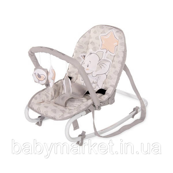 Шезлонг Lorelli ROCK STAR (light grey elephant)