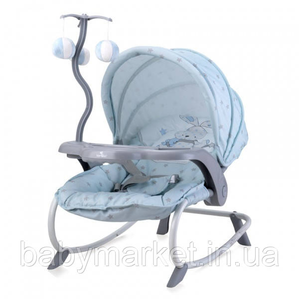 Шезлонг Lorelli DREAM TIME (blue bunny)