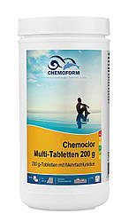 Хімія басейну. Таблетки 4 в 1 Chemoform Multitab 1 кг (таблетки 200 г)