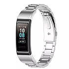 Ремінець Metal Armor Strap для Huawei Band 3 / 3 Pro / 4 Pro Silver, фото 3