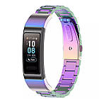 Ремінець Metal Armor Strap для Huawei Band 3 / 3 Pro / 4 Pro Nacre, фото 3