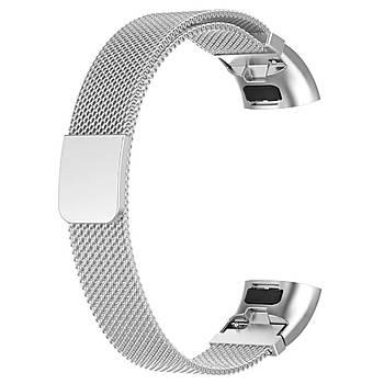 Ремінець Magnetic Metal Strap для Huawei Band 3 / 3 Pro / 4 Pro Silver