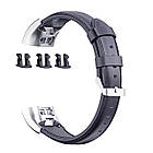 Шкіряний ремінець Leather Strap для Huawei Band 3 / 3 Pro / 4 Pro Blue, фото 4