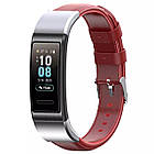 Шкіряний ремінець Leather Strap для Huawei Band 3 / 3 Pro / 4 Pro Red, фото 3