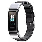 Шкіряний ремінець Leather Strap для Huawei Band 3 / 3 Pro / 4 Pro Black, фото 3