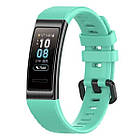 Ремінець Twill Silicone Strap для Huawei Band 3 / 3 Pro / 4 Pro Turquoise, фото 3