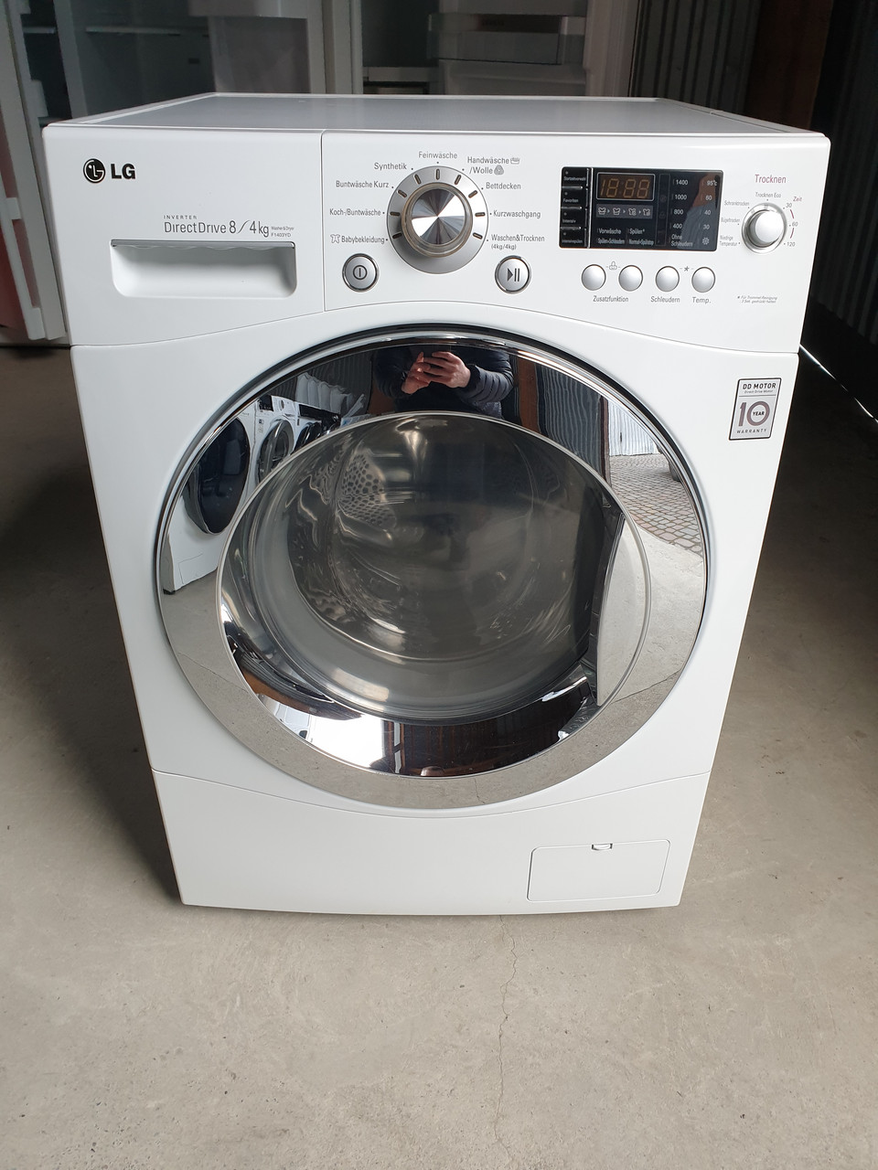 Стиральная машина LG Inverter Direct Drive 8/4 KG с Сушкой / F1403YD ...
