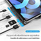 USB C HUB для iPad Pro 12,9 11 2020 2018 Type C HUB to HDMI-сумісний USB 3,0 PD SD TF USB-C USB HUB, фото 5